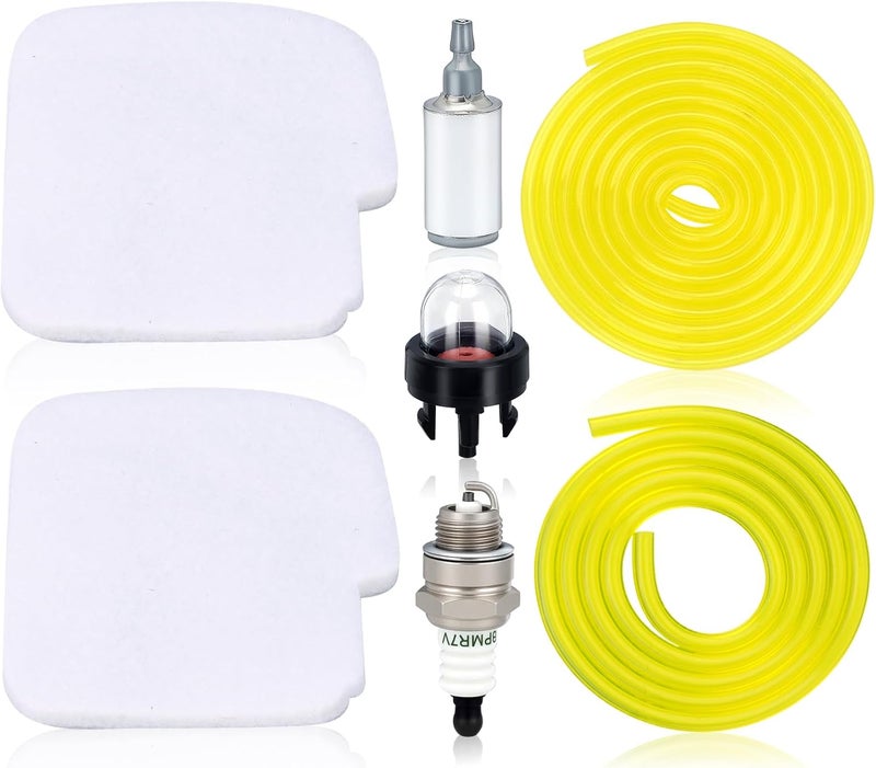 Hipa PR4218 530057869 Air Filter Kit for Poulan 42cc PP4218AVX PP3516AVX 4218A 4218AVX P3818AV P4018AV PP3816AV PP4218AV Poulan Pro 42cc Chainsaw with Fuel Line Fuel Filter Spark Plug Primer Bulb - Image 1